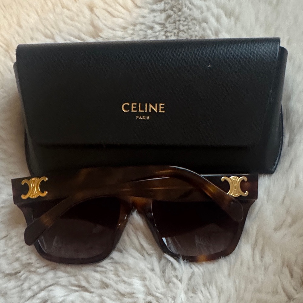 Celine Brown Tortoise Sunglasses - Picture 2 of 6